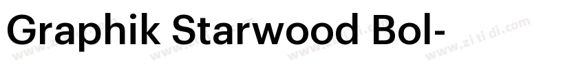 Graphik Starwood Bol字体转换